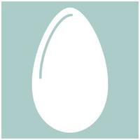 Egg the white color icon vector