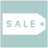 Label sale the white color icon vector