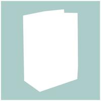 Paper bag the white color icon vector