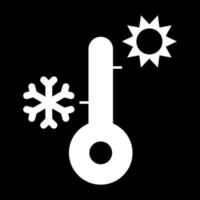 Thermometer icon white color vector illustration image flat style