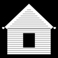 Siding front icon white color vector illustration image flat style