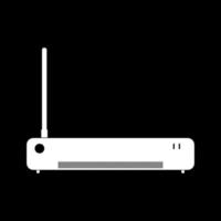 Router white icon vector