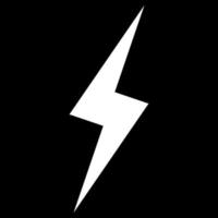 Lightning white icon vector