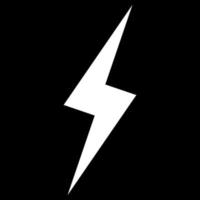 Lightning white icon vector