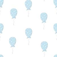 cute gentle pink balloons with hearts. Minimalistic pattern for Valentine day. vector