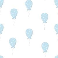 cute gentle pink balloons with hearts. Minimalistic pattern for Valentine day. vector