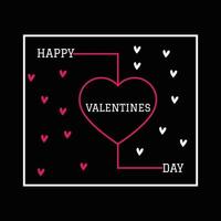 Valentine's Day T Shirt Design vector