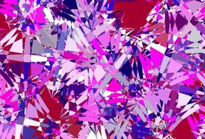 Dark Purple, Pink vector background with triangles.