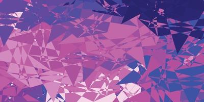 Light Purple, Pink vector background with triangles.