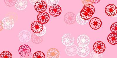 Light Red vector layout with circle shapes.