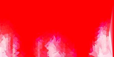 Light red vector abstract triangle template.