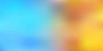 Light blue, yellow vector gradient blur backdrop.