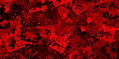 Light Red vector template with triangle shapes.