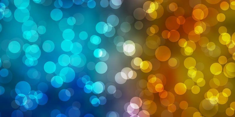 Light Blue, Yellow vector pattern with spheres.