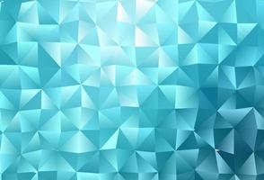 textura de mosaico de triángulo de vector azul claro.