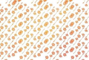 Light Orange vector doodle pattern.