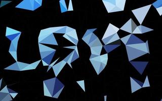 Dark BLUE vector abstract polygonal layout.