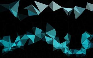 Light BLUE vector shining triangular template.