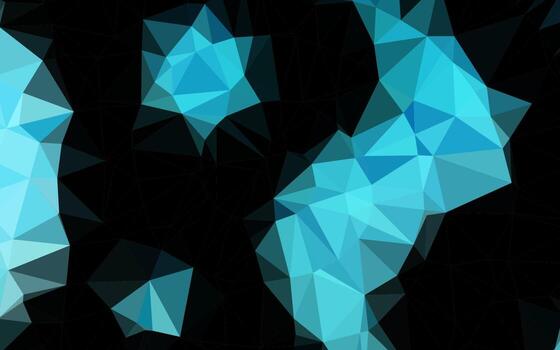 Light BLUE vector shining triangular pattern.