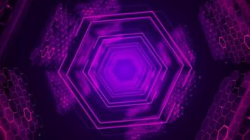 fondo de bucle de holograma púrpura video