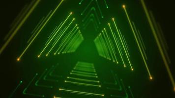 sfondo del ciclo del triangolo verde video