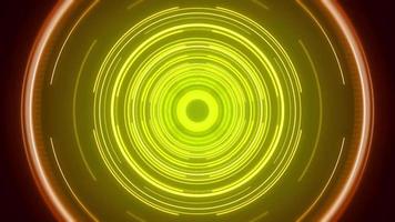Yellow circle loop background video