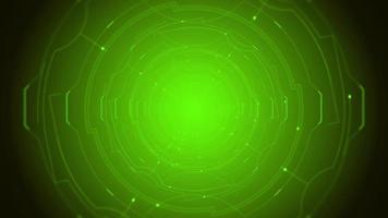 Green circle loop background video