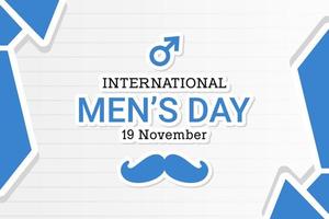 Illustration vector graphic of International Men's Day