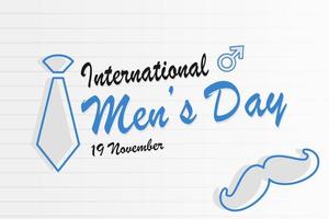 Illustration vector graphic of International Men's Day