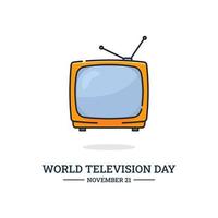 ilustración vectorial gráfico del día mundial de la televisión vector