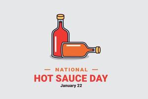 Vector graphic of National Hot Sauce Day