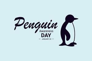 Vector graphic of Penguin Awareness Day