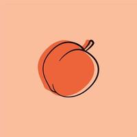 Illustration vector graphic of a peach