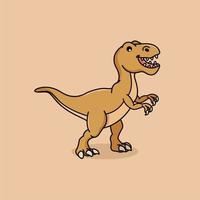 ilustración vectorial gráfico de t-rex vector