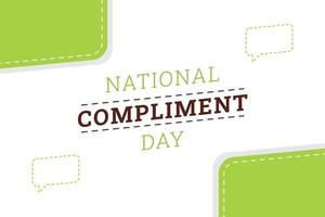 Vector graphic of National Compliment Day