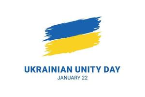 Vector graphic of Ukrainian Unity Day