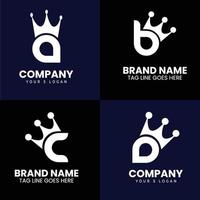 Unique ABCD logo design vector