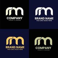 RM Logo design vector