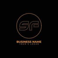 Creative SF Logo Design vector