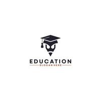 logos para educación en fondo blanco vector