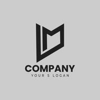 Modern LM Logo design vector