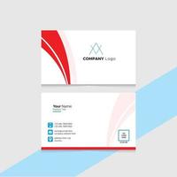 Corporate business card design template vector