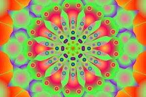 futuristic mandala background design vector