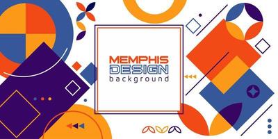 Modern geometric design background template banner colorfull vector