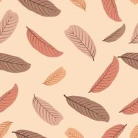 Seamless leaf pattern with autumn colors. Seamless Design for prints, wallpapers, cover,textile, fabric, packaging,mug,bag,and etc vector