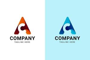 Letter AC or CA Modern Logo Design Template vector