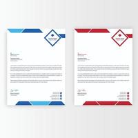 Abstract Letterhead Design. vector