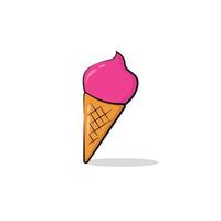 diseño lindo del vector del helado