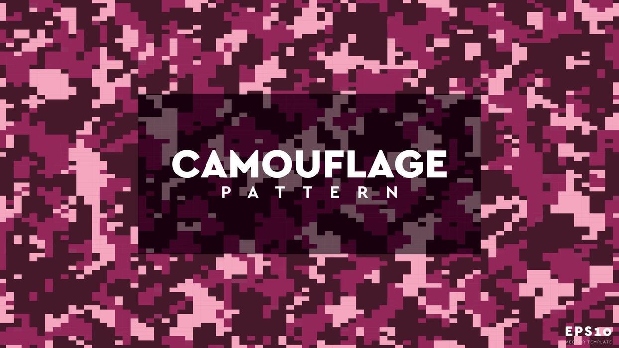 Pink Camouflage Pattern Vector Art, Icons, and Graphics for Free Download