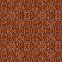 butterfly themed seamless pattern in brown color vector